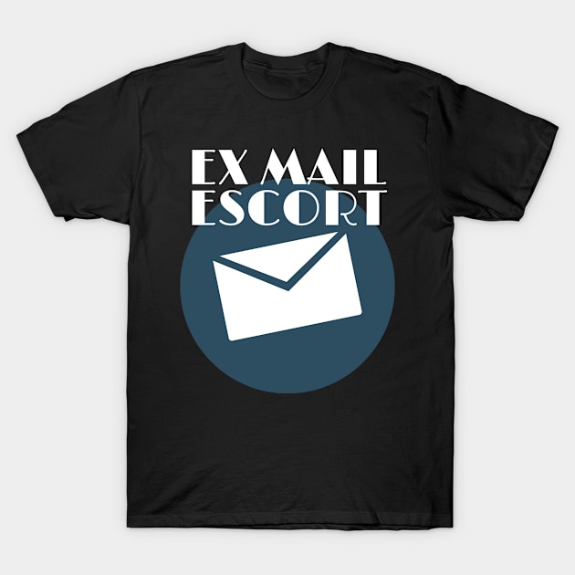 Retired Mailman Ex Mail Escort Retiring Mail Carrier Gift T-Shirt by Tracy